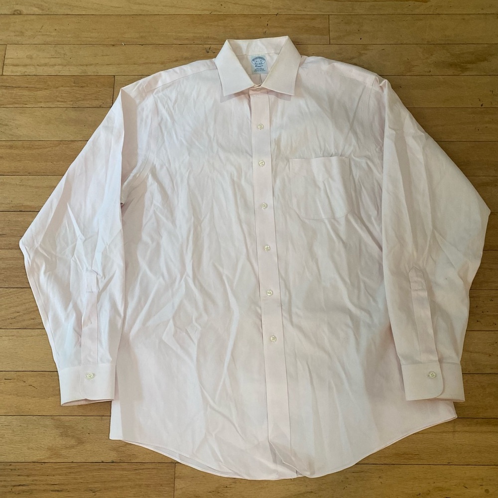 BROOKS BROTHERS Dress Shirt (16.5, Pink, Cotton) - Picture 2 of 3